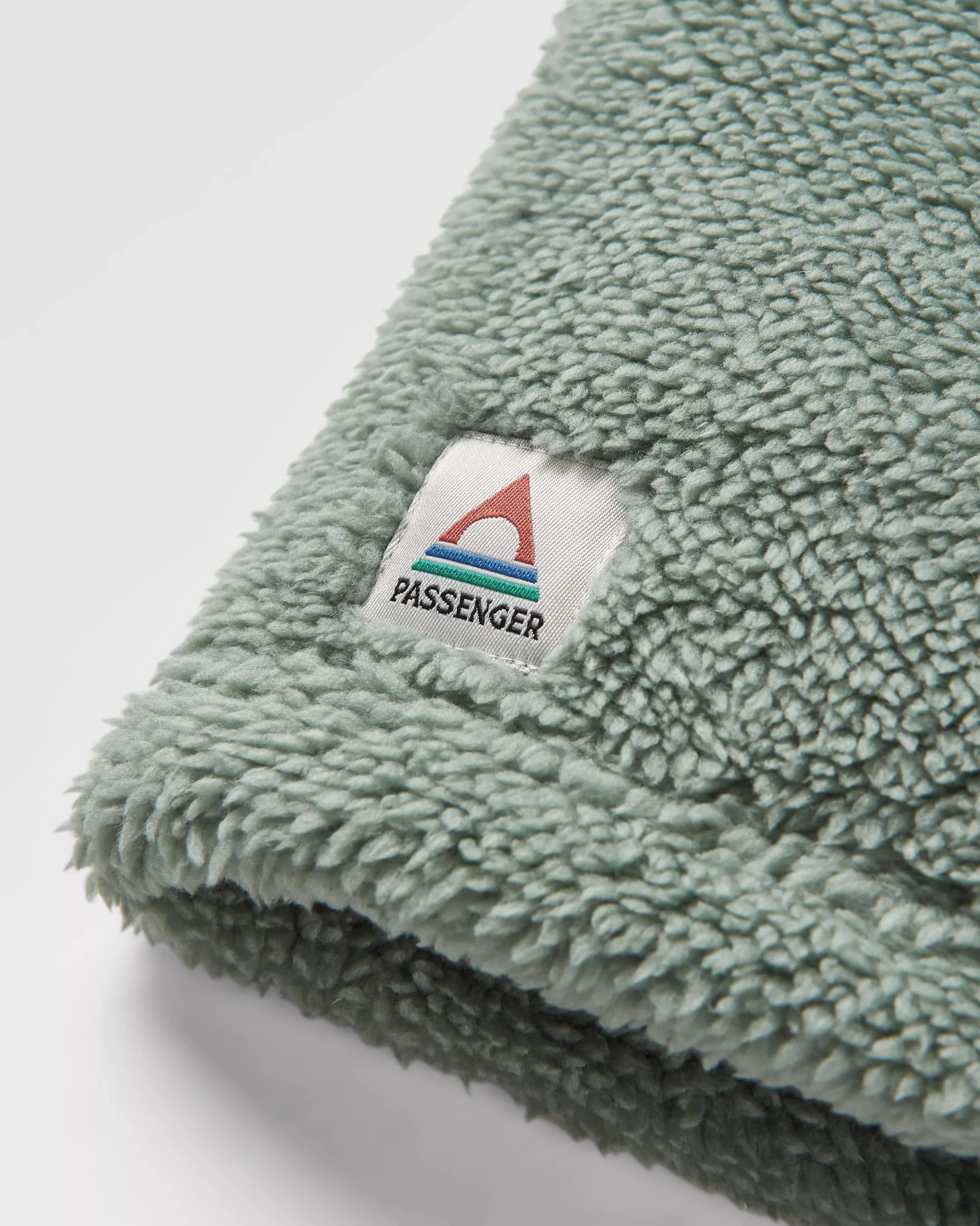 Ash Recycled Sherpa Fleece Snood - Pistachio - Image 7