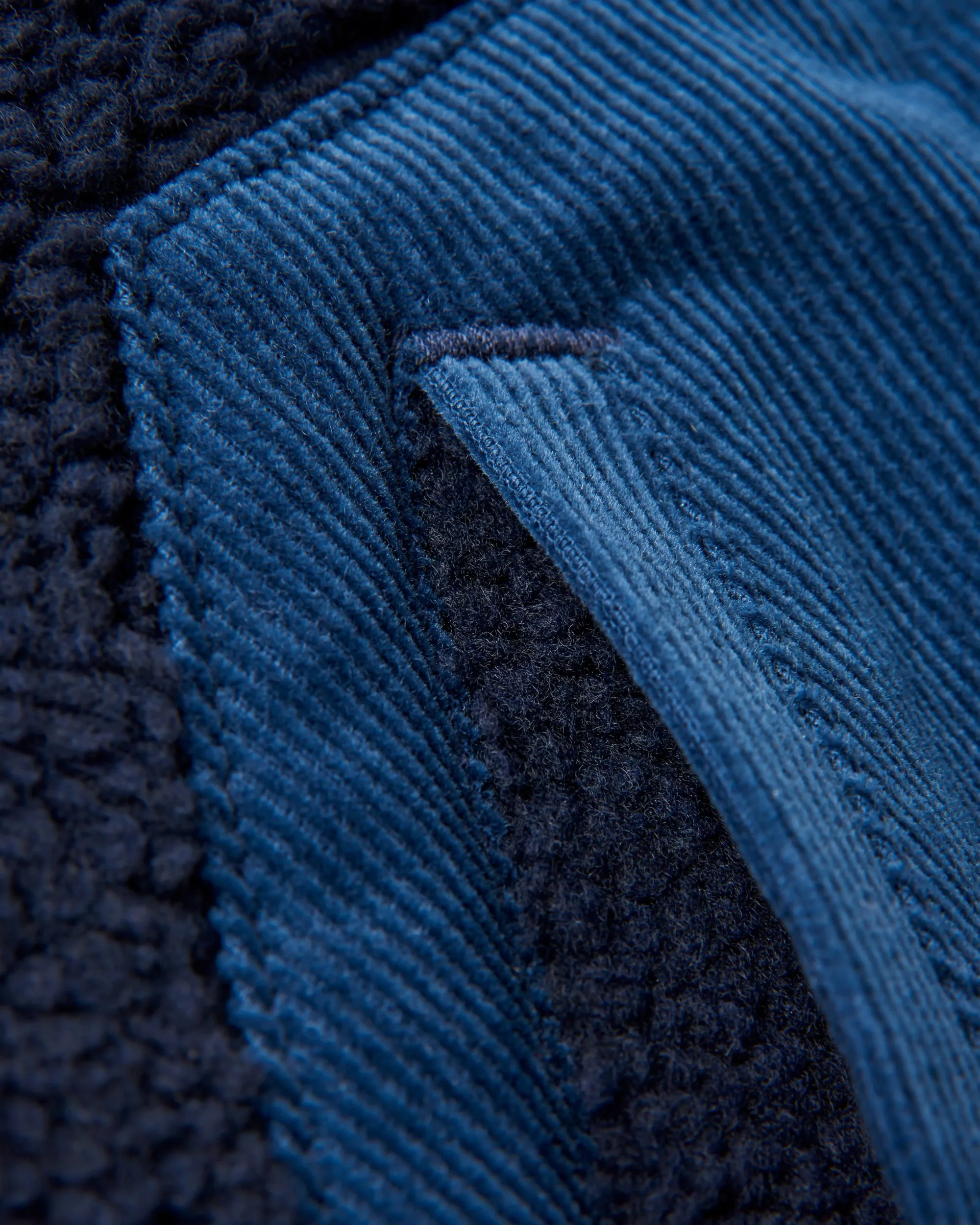 Clover Recycled Sherpa Fleece - Deep Navy - Image 10