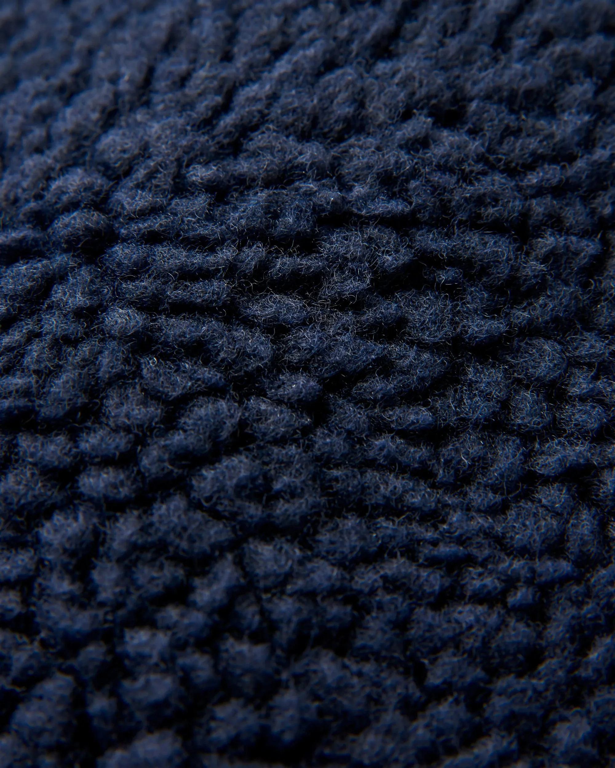 Clover Recycled Sherpa Fleece - Deep Navy - Image 7