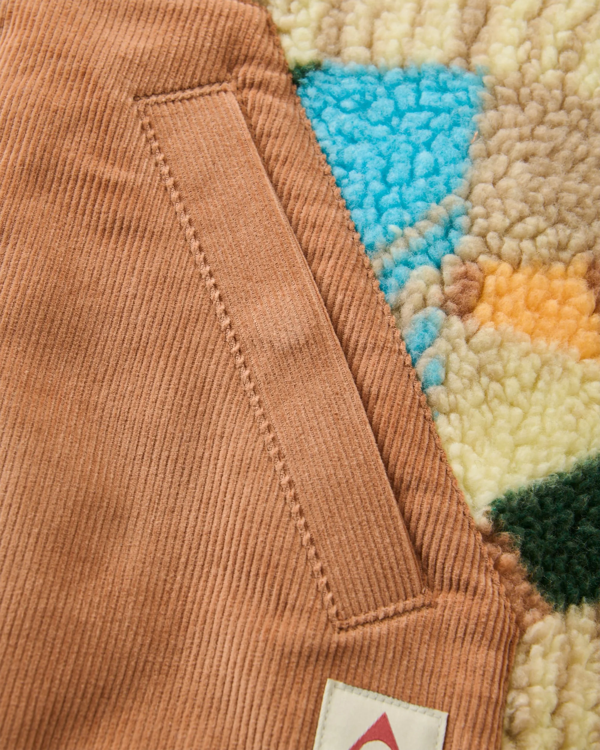 Clover Recycled Sherpa Fleece - Sun Patch Simply Taupe - Image 5