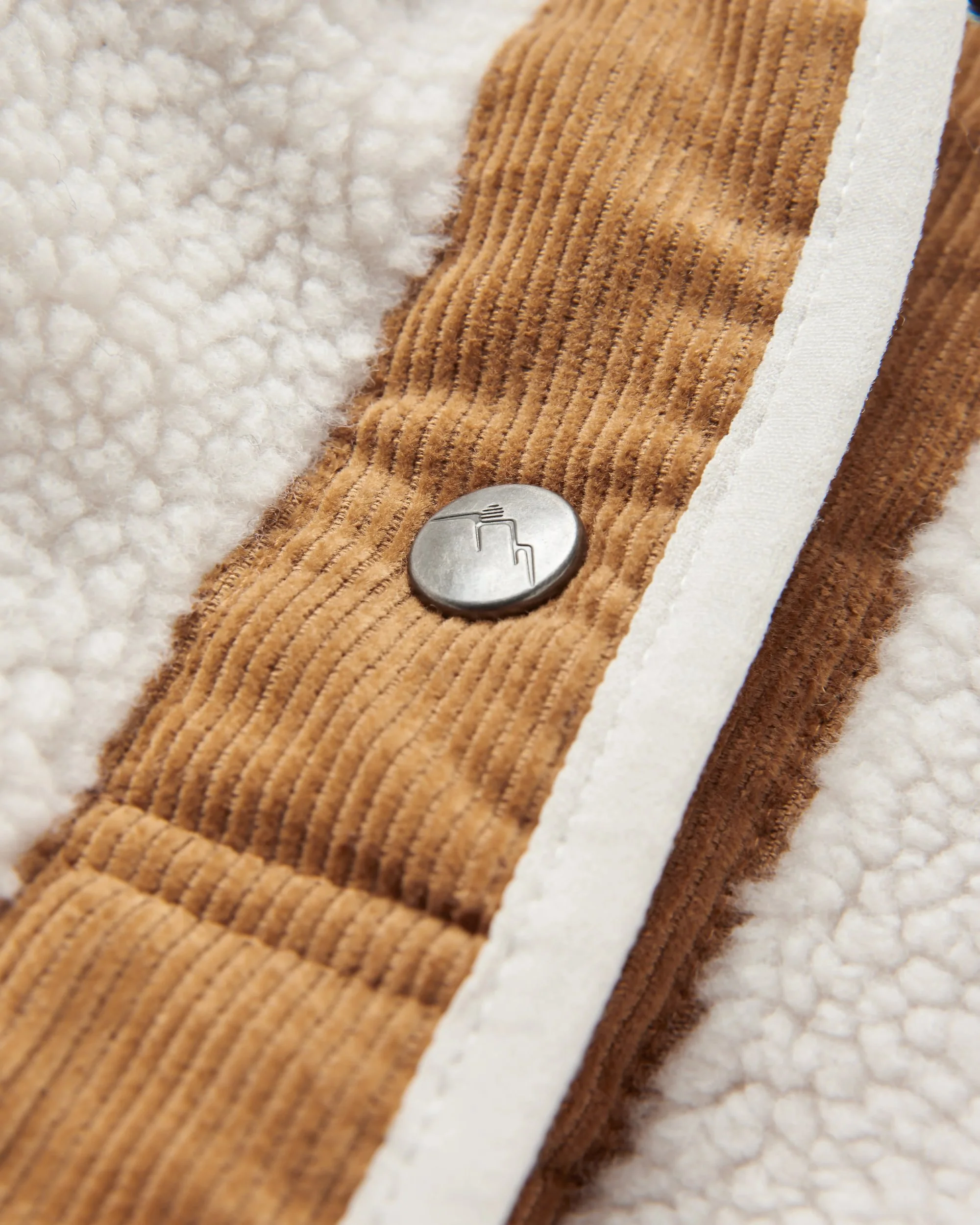 Clover Recycled Sherpa Fleece - Vintage White - Image 5