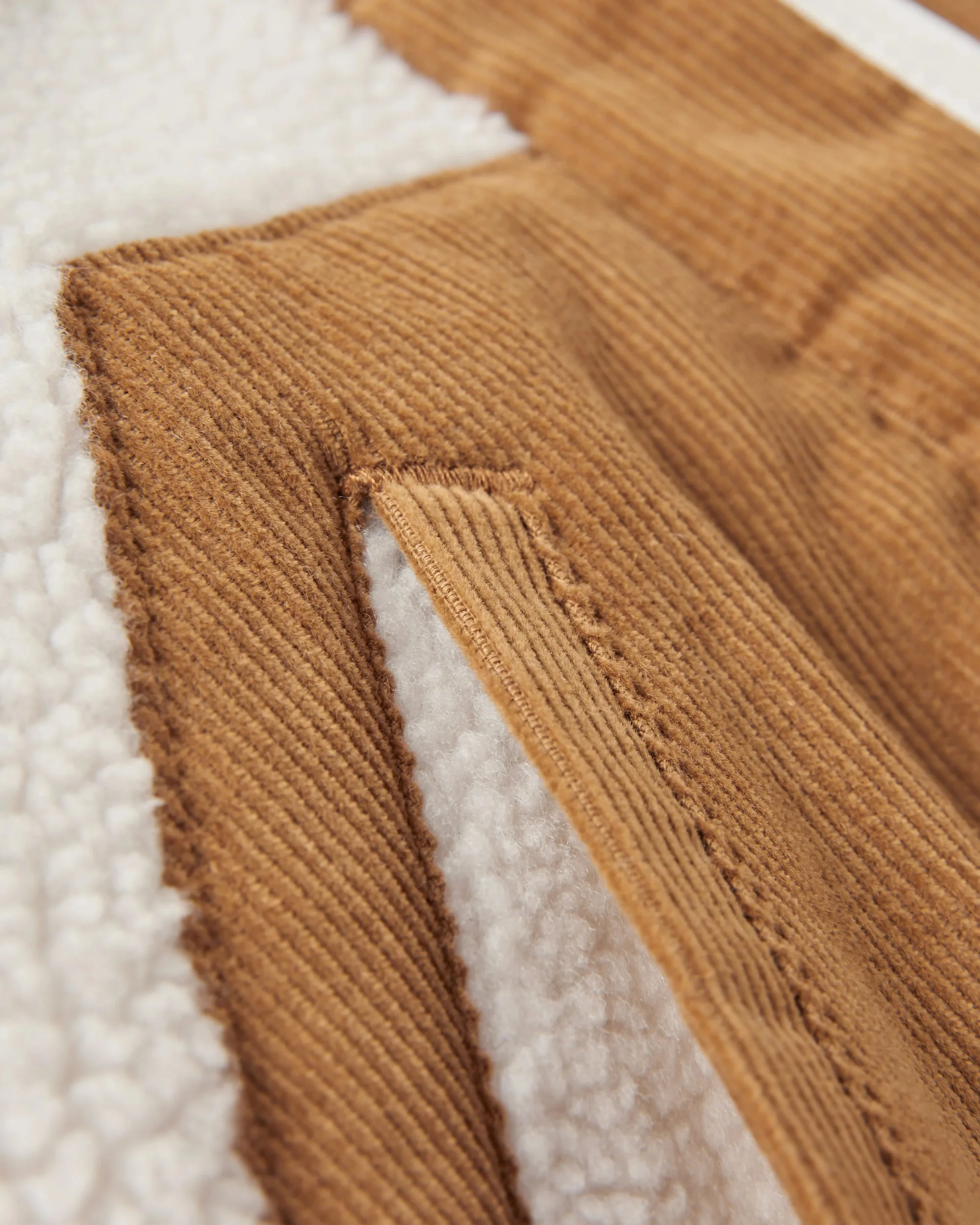 Clover Recycled Sherpa Fleece - Vintage White - Image 6