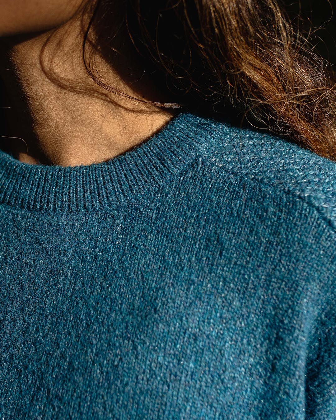 Cove Recycled Knitted Jumper - Dark Denim - Image 3