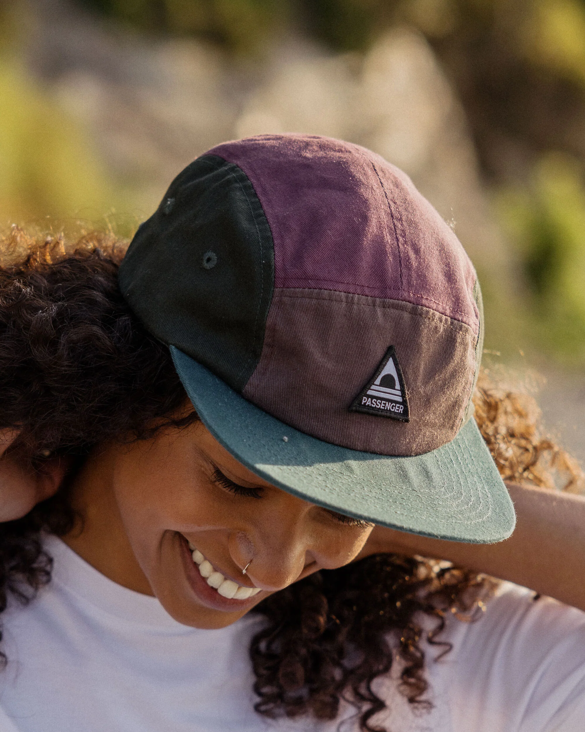 Fixie Recycled 5 Panel Cap - Grape Multi - Image 3