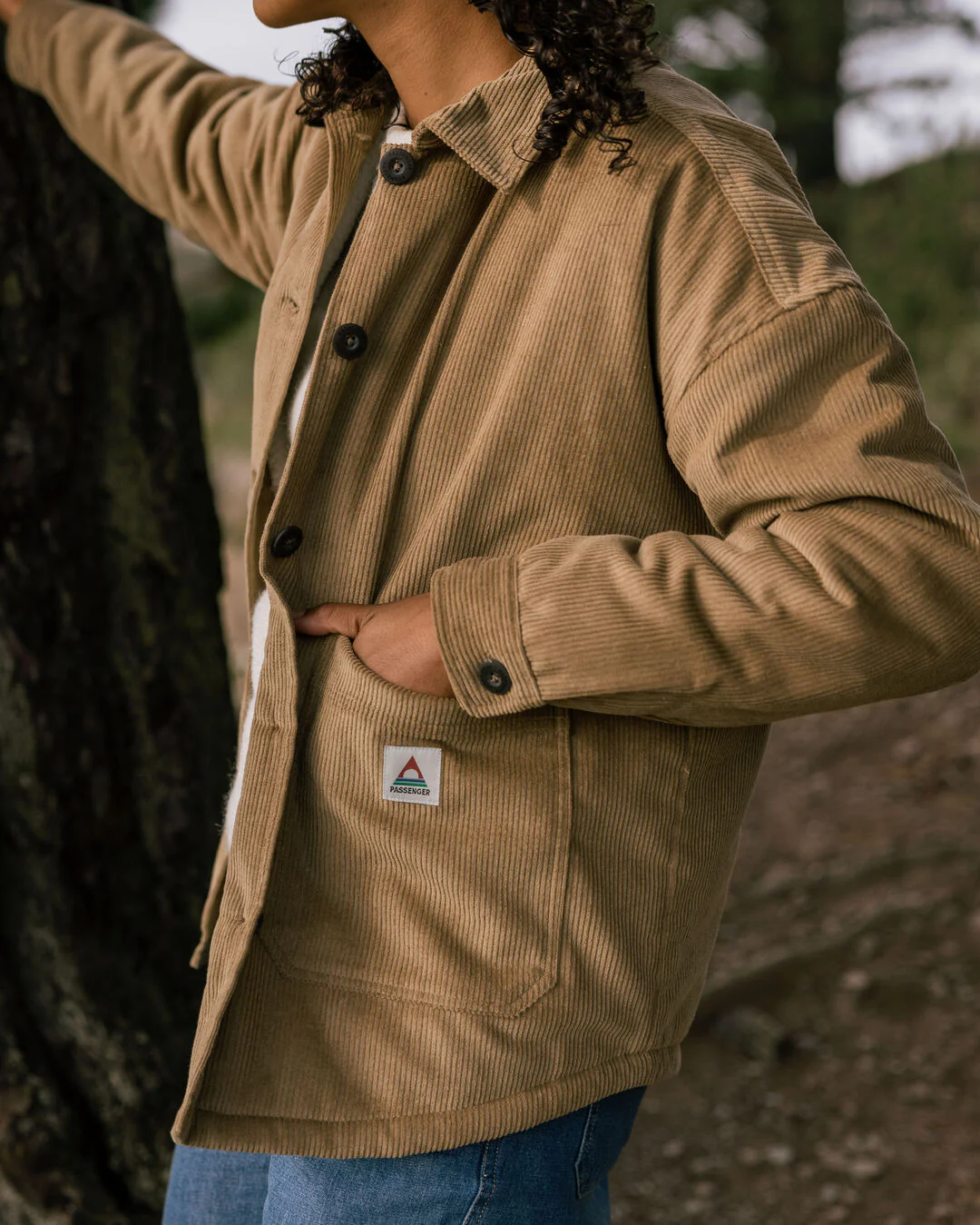 Flint Corduroy Overshirt - Biscuit - Image 3