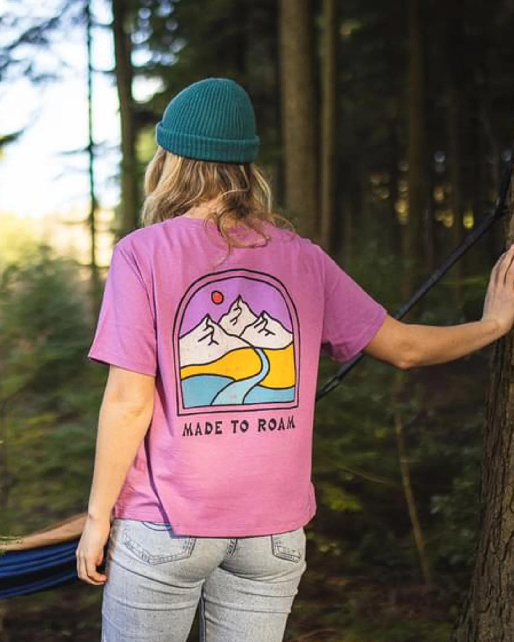 Friday Collective Recycled Cotton T-Shirt - Orchid - Image 3