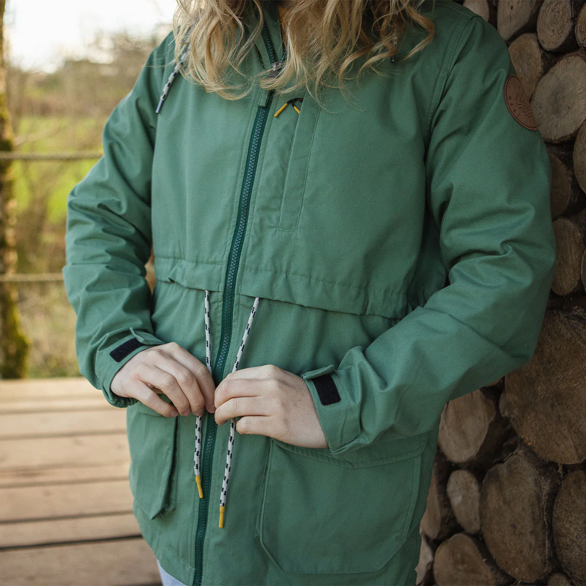 Heather Recycled Lightweight Anorak - Dark Ivy - Image 7