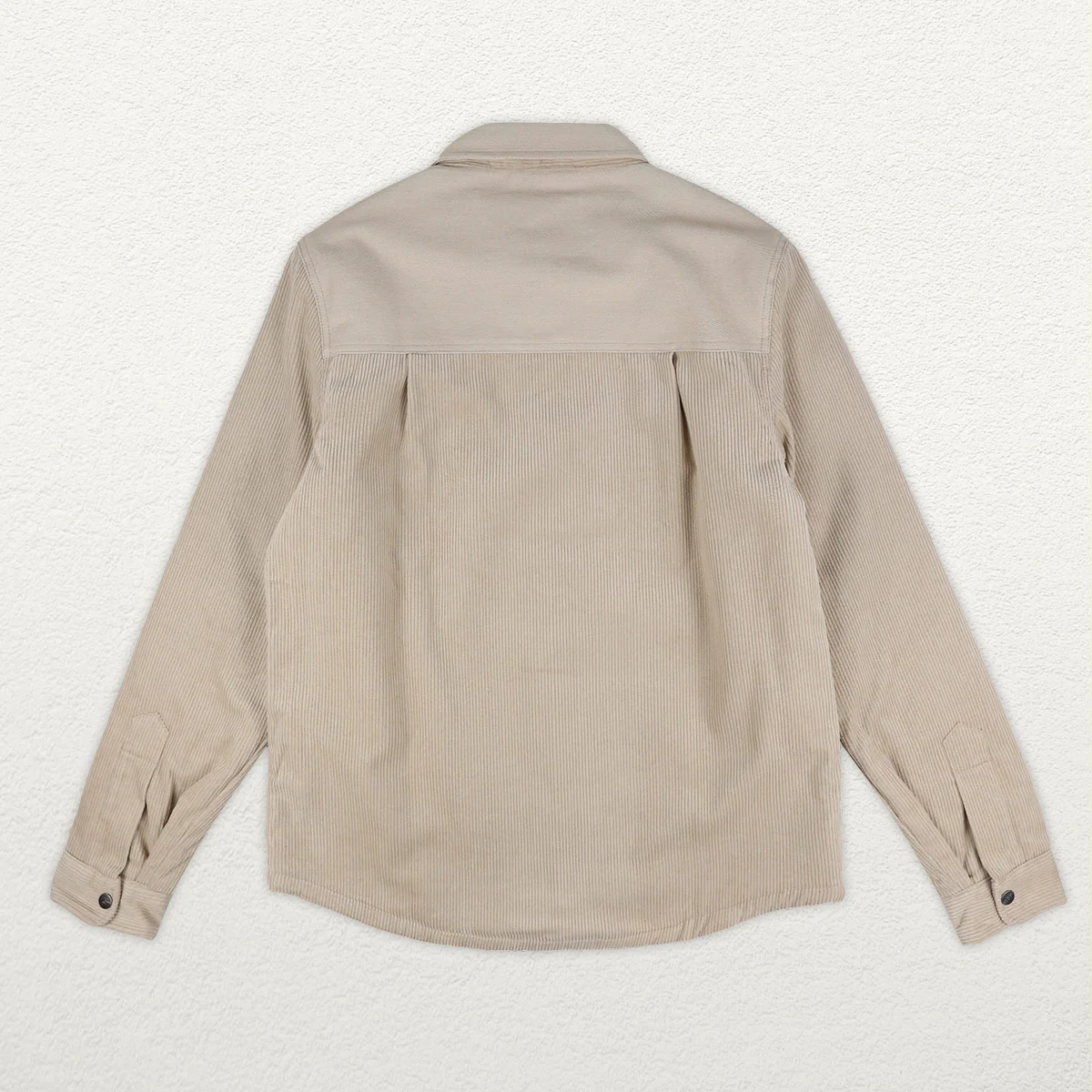 Kodiak Sherpa Lined Cord Overshirt - Feather Grey - Image 14