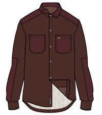 Kodiak Sherpa Lined Cord Overshirt - Russet Brown - Image 12