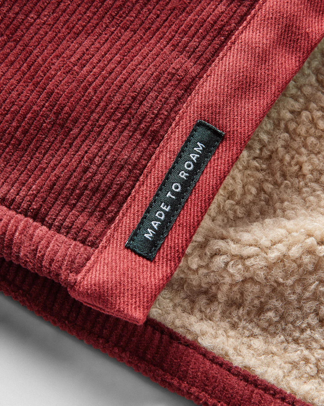 Kodiak Sherpa Lined Cord Overshirt - Russet Brown - Image 15