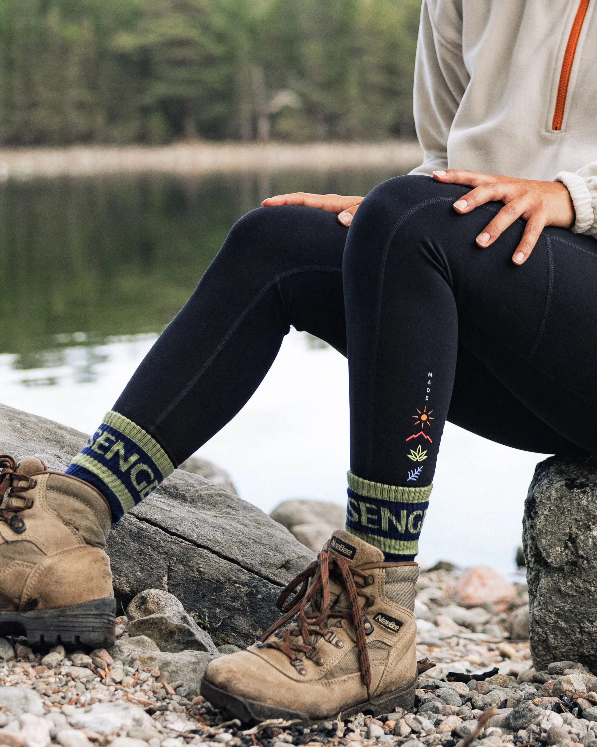 Mantra Recycled Active Leggings - Black - Image 3