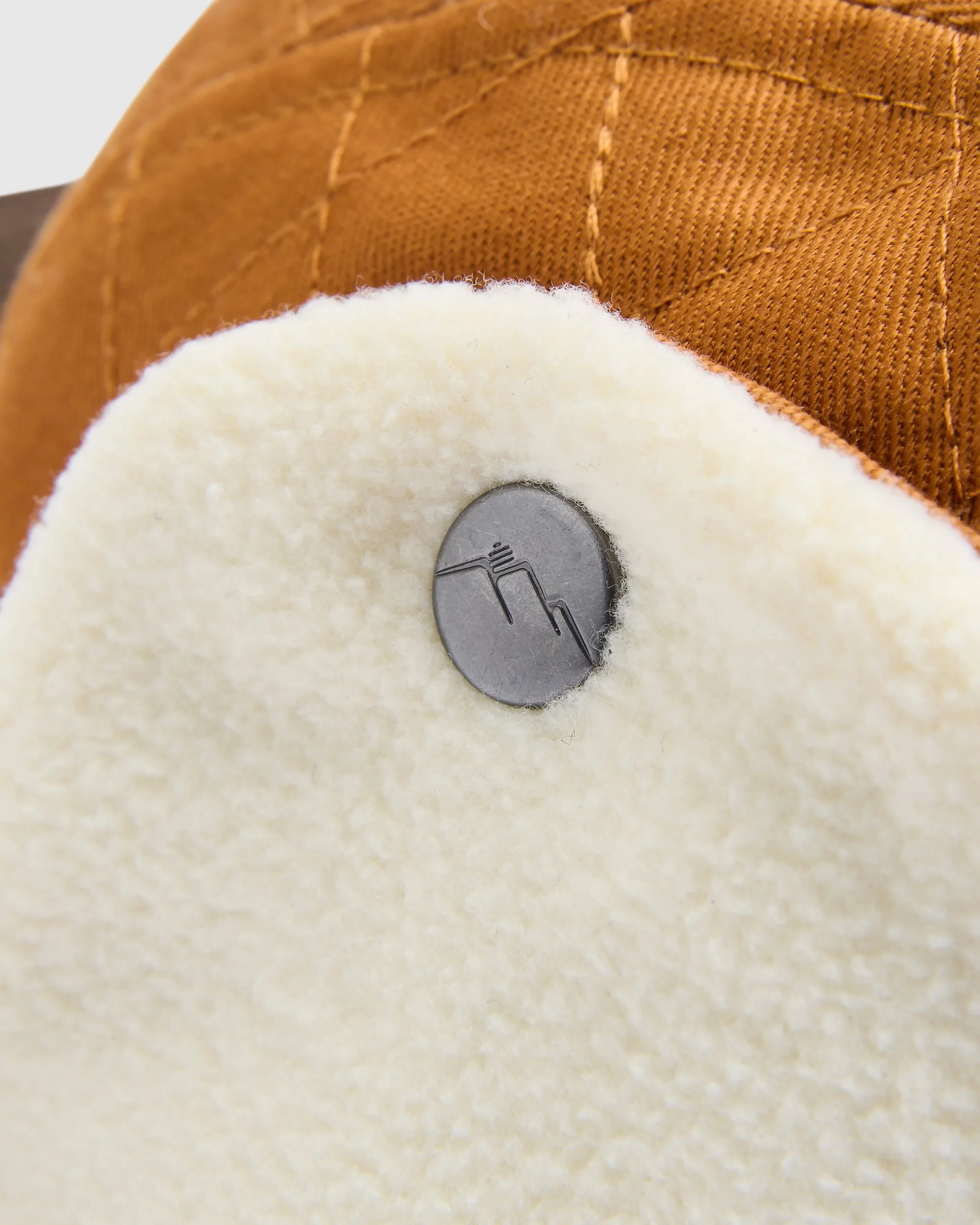 Nightfall Recycled Polar Fleece Lined Hat - Retro Orange - Image 3