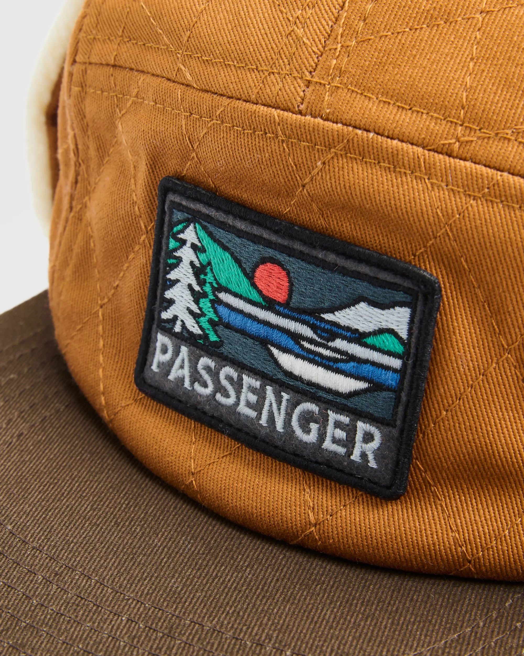 Nightfall Recycled Polar Fleece Lined Hat - Retro Orange - Image 4