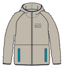 North Coast Full Zip Recycled Sherpa Fleece - Oatmeal - Image 10