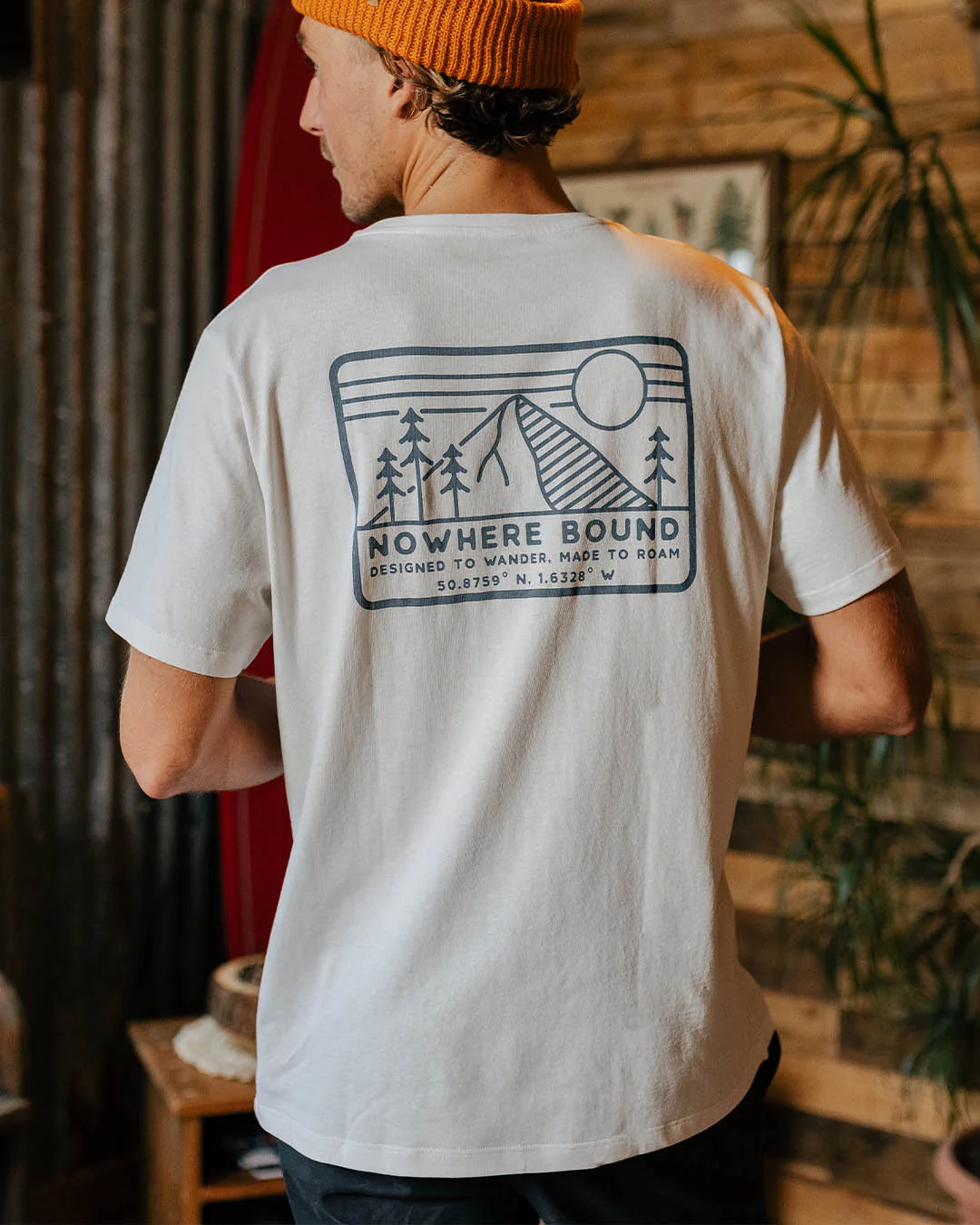 Nowhere Bound Recycled Cotton T-Shirt - White - Image 4