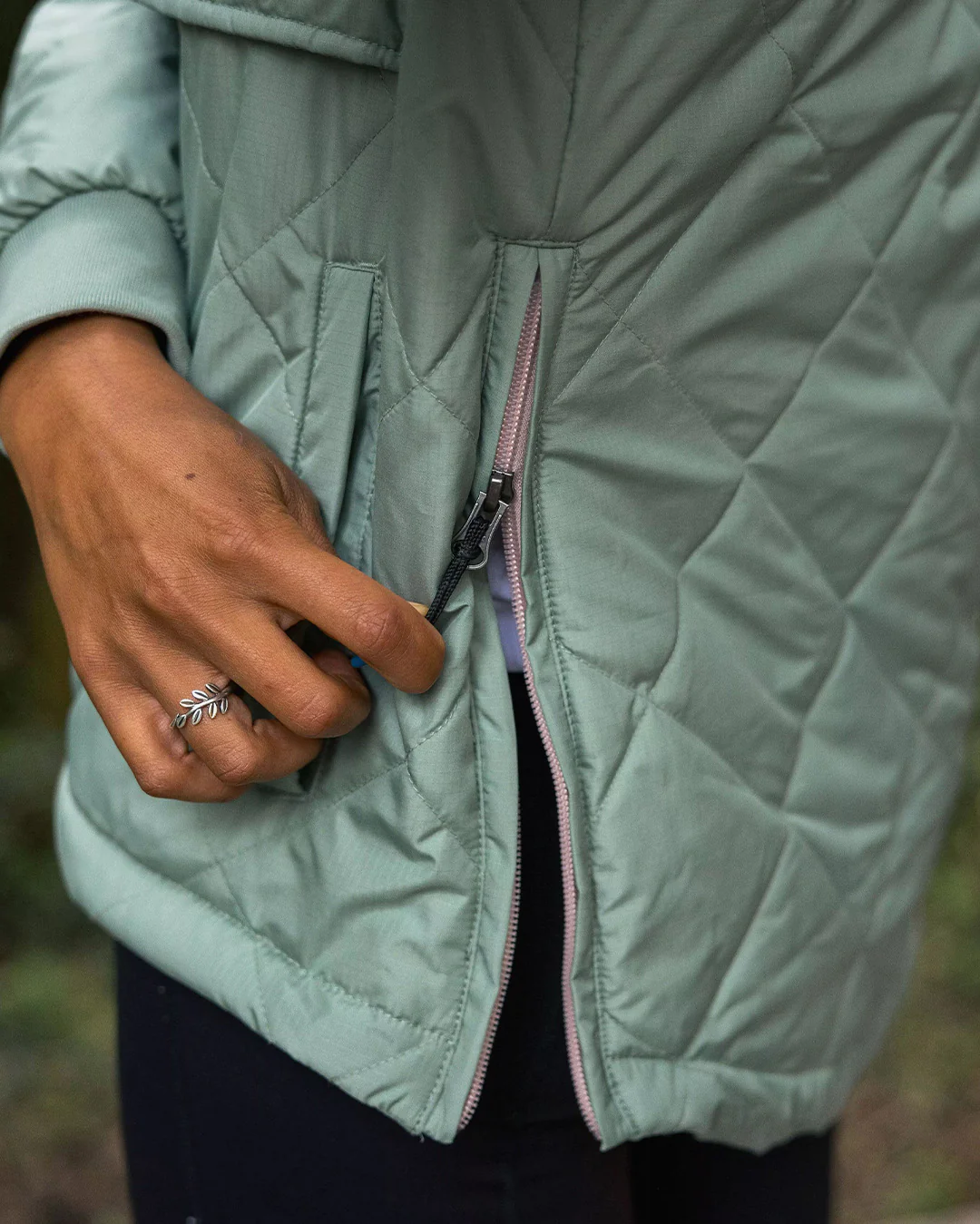 Ocean Recycled Insulated Anorak - Pistachio - Image 5