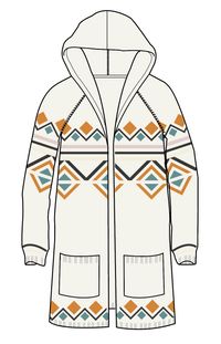 Palumbo Hooded Cardigan - Off White - Image 9