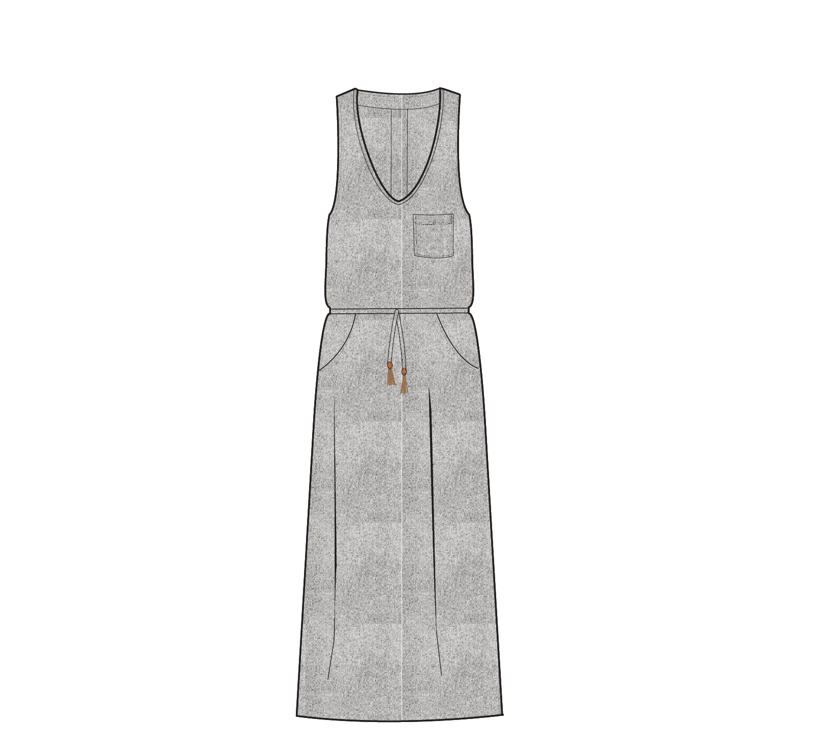 Rivergate Maxi Dress - Grey Marl - Image 7