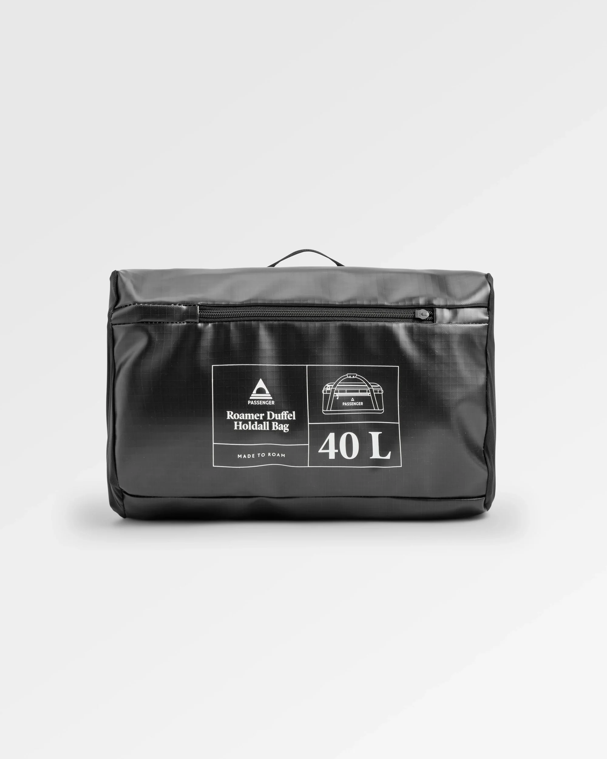 Roamer Recycled 40L Duffel Bag - Phantom Black - Image 6