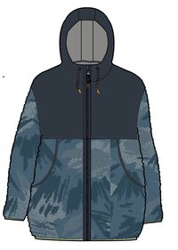 Sefton Recycled Deep-Pile Sherpa Full Zip Fleece - Abstract Mountain Blue Steel - Image 10