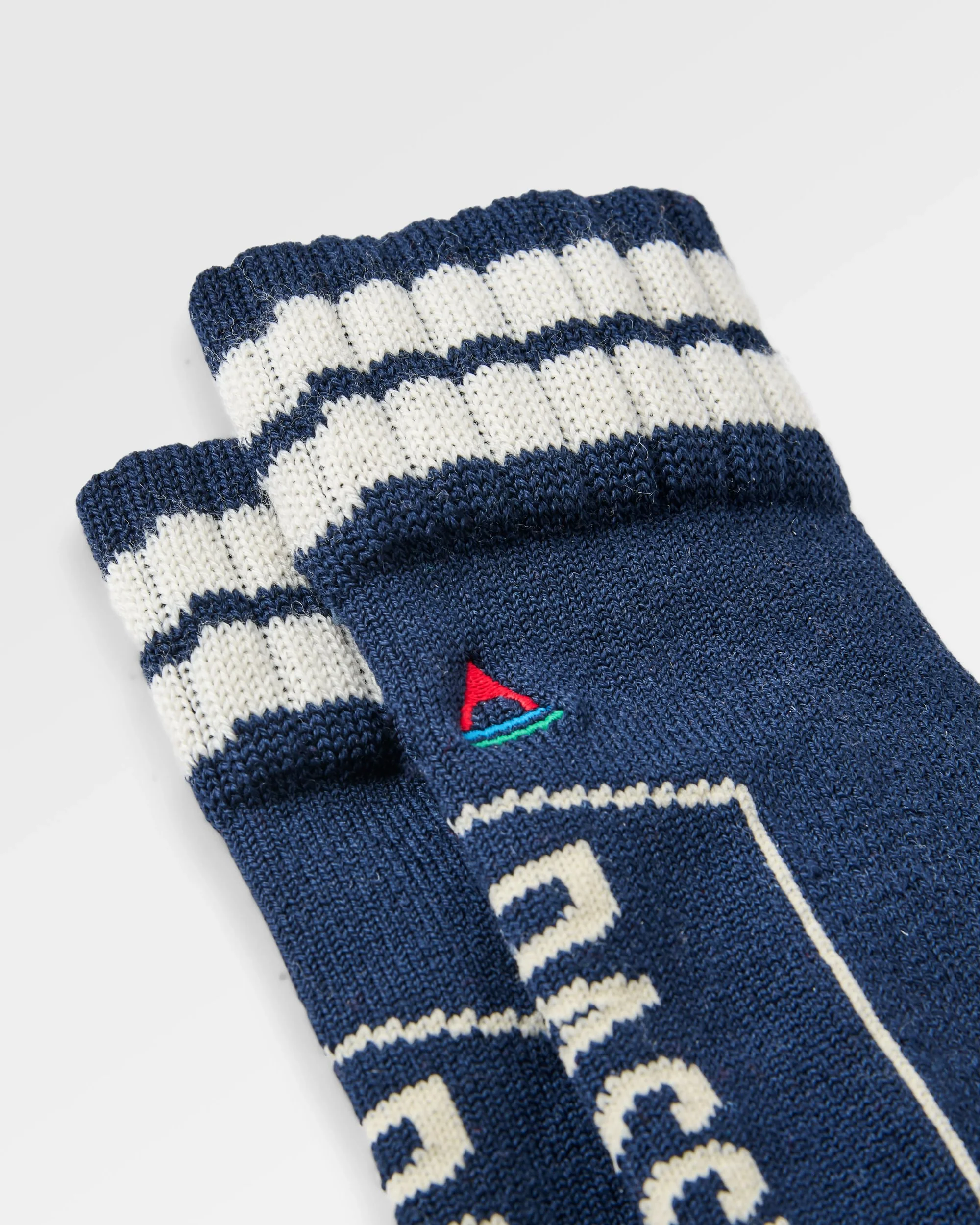 Snowscape Merino Wool Socks - Rich Navy - Image 5
