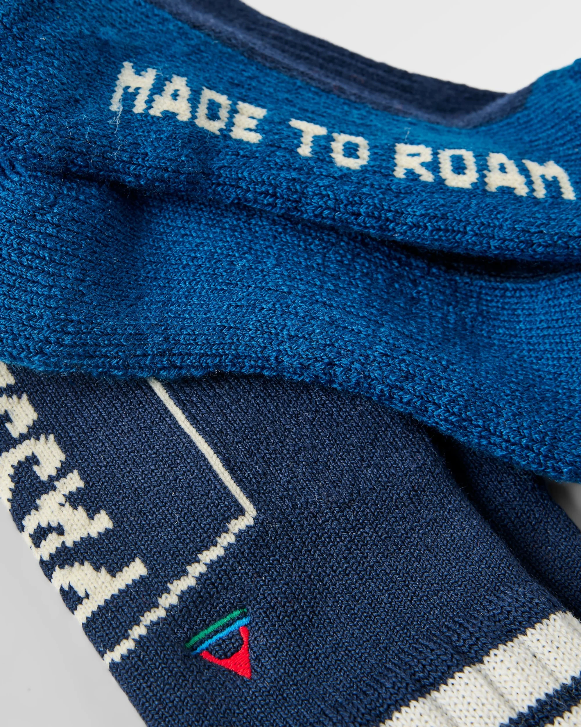 Snowscape Merino Wool Socks - Rich Navy - Image 8