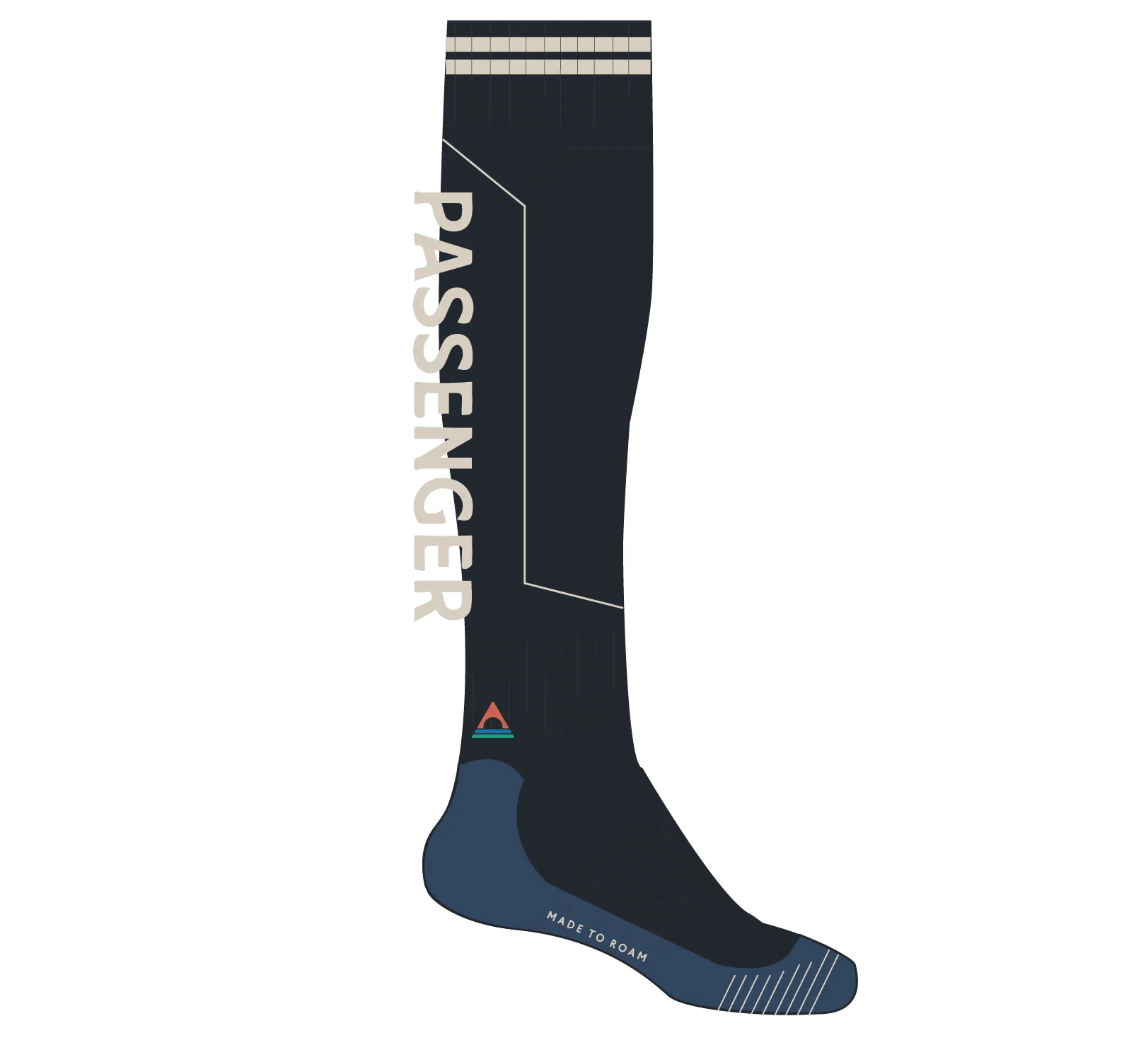 Snowscape Merino Wool Socks - Rich Navy - Image 9
