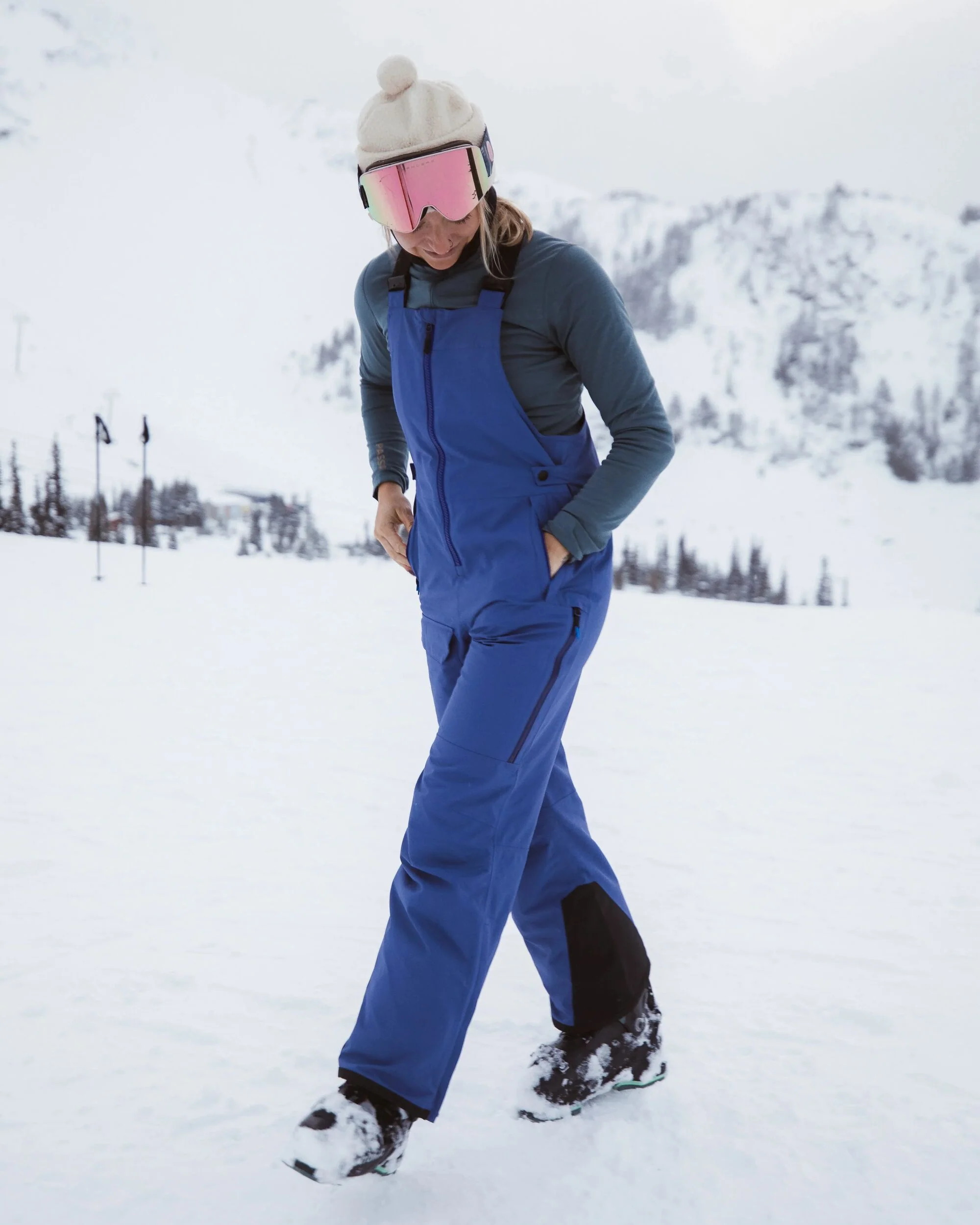 Snowscape Women's Snow Bibpant - Purple Indigo - Image 3