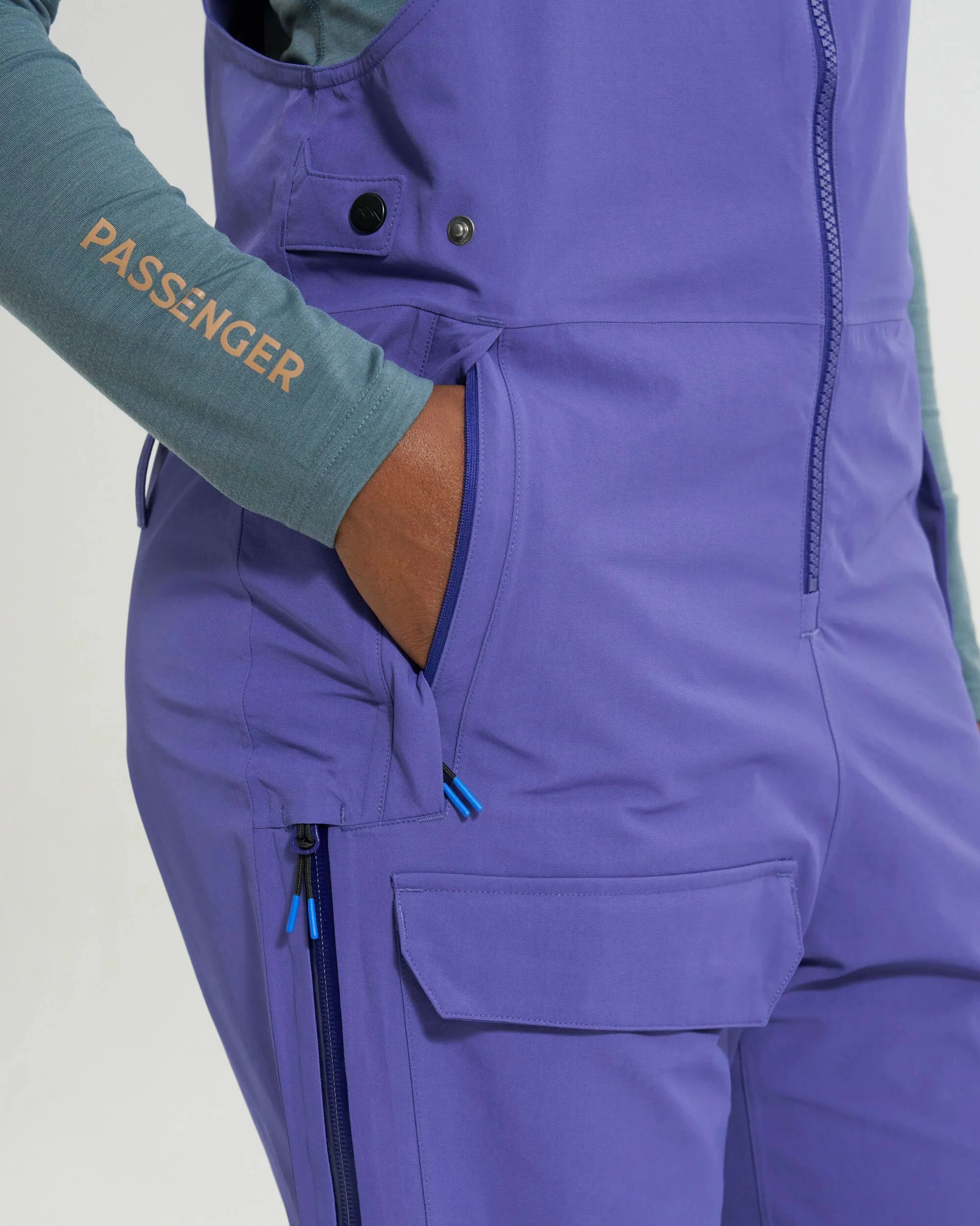 Snowscape Women's Snow Bibpant - Purple Indigo - Image 9