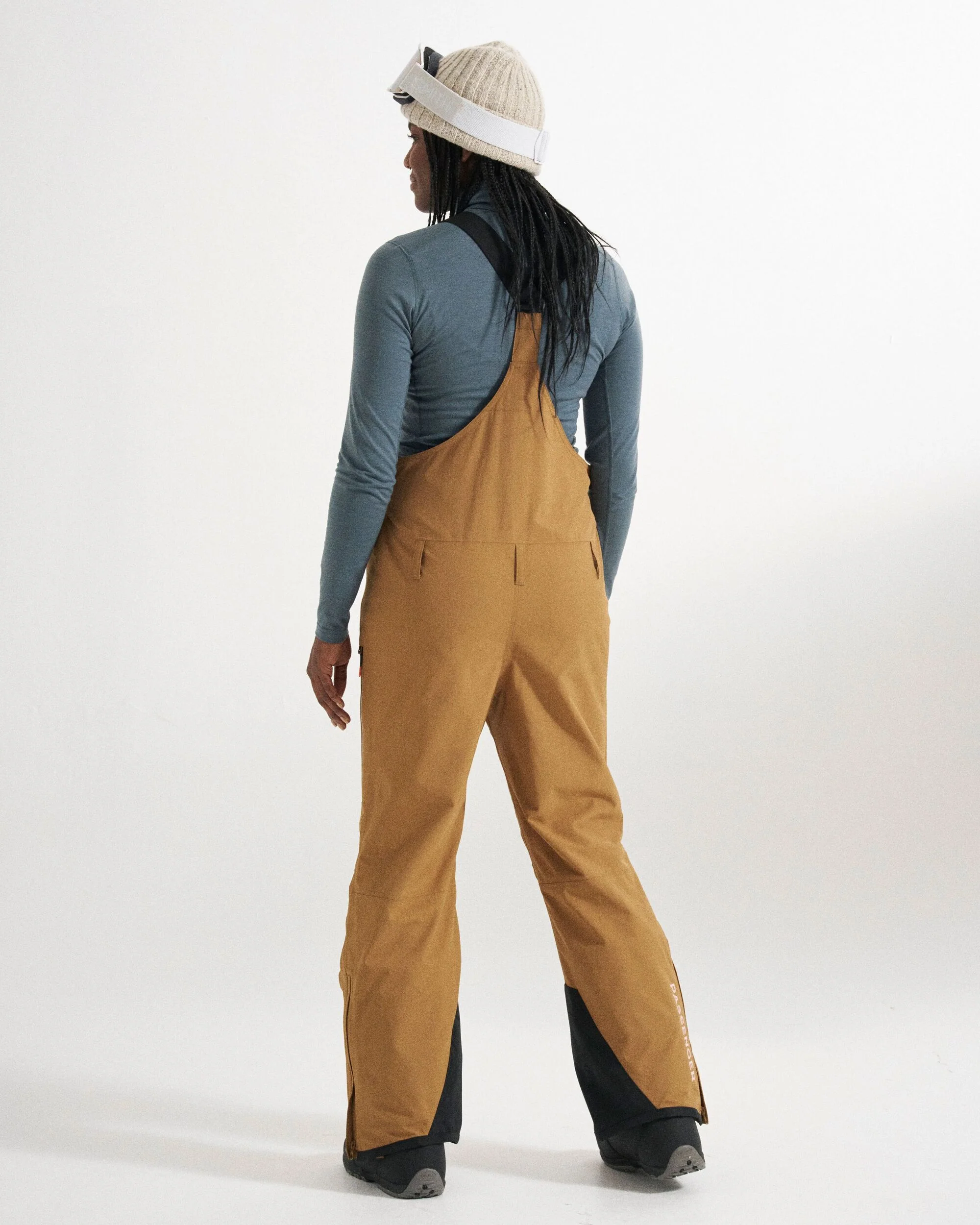 Snowscape Women's Snow Bibpant - Toffee - Image 3