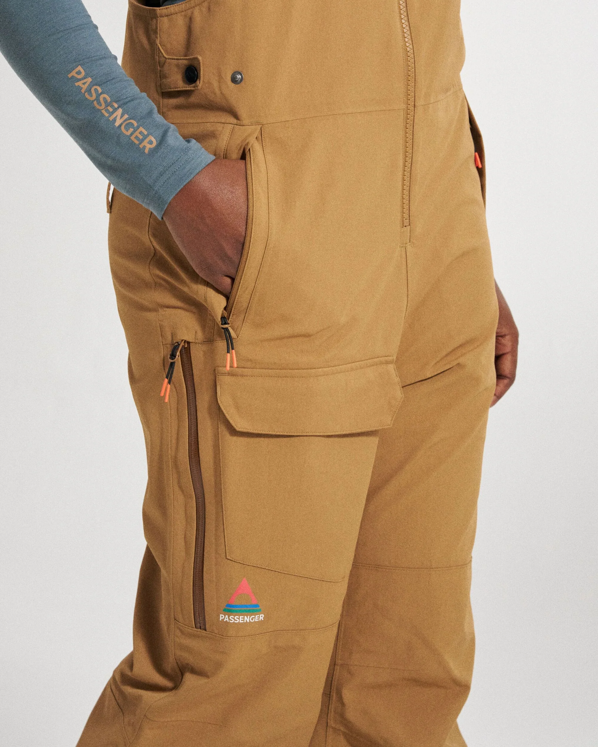 Snowscape Women's Snow Bibpant - Toffee - Image 6