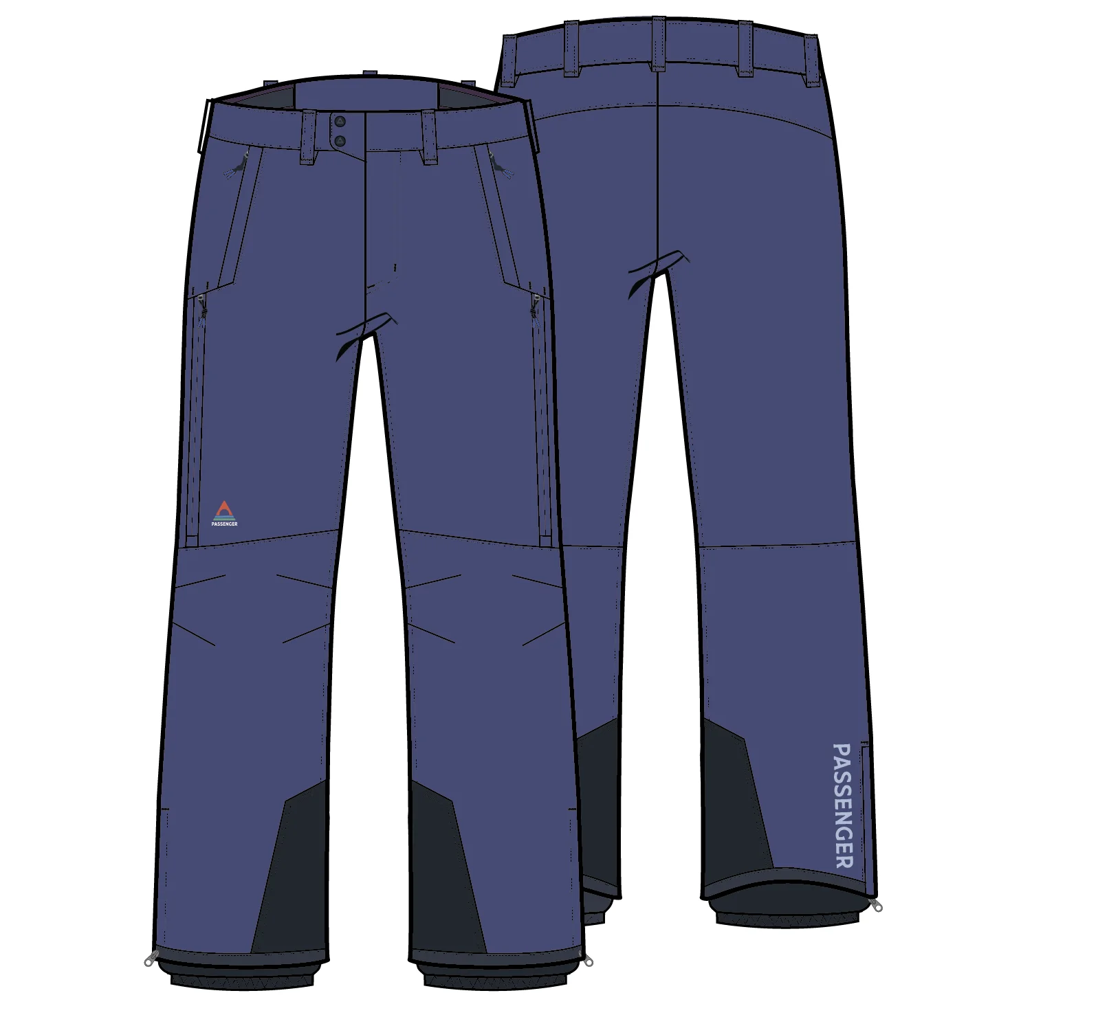 Snowscape Women's Snow Pant - Purple Indigo - Image 11