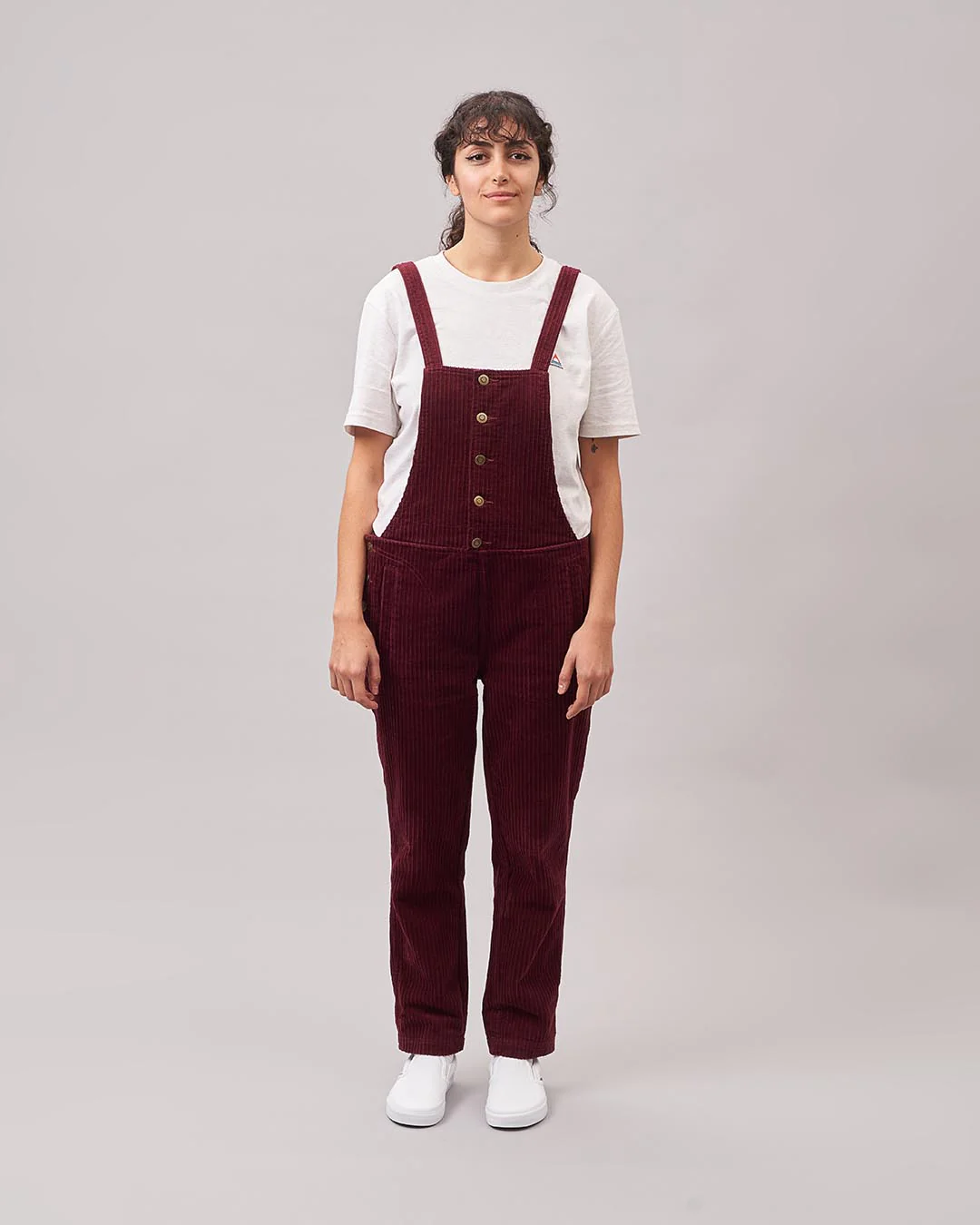 Tiaga Cord Dungarees - Windsor Wine - Image 4