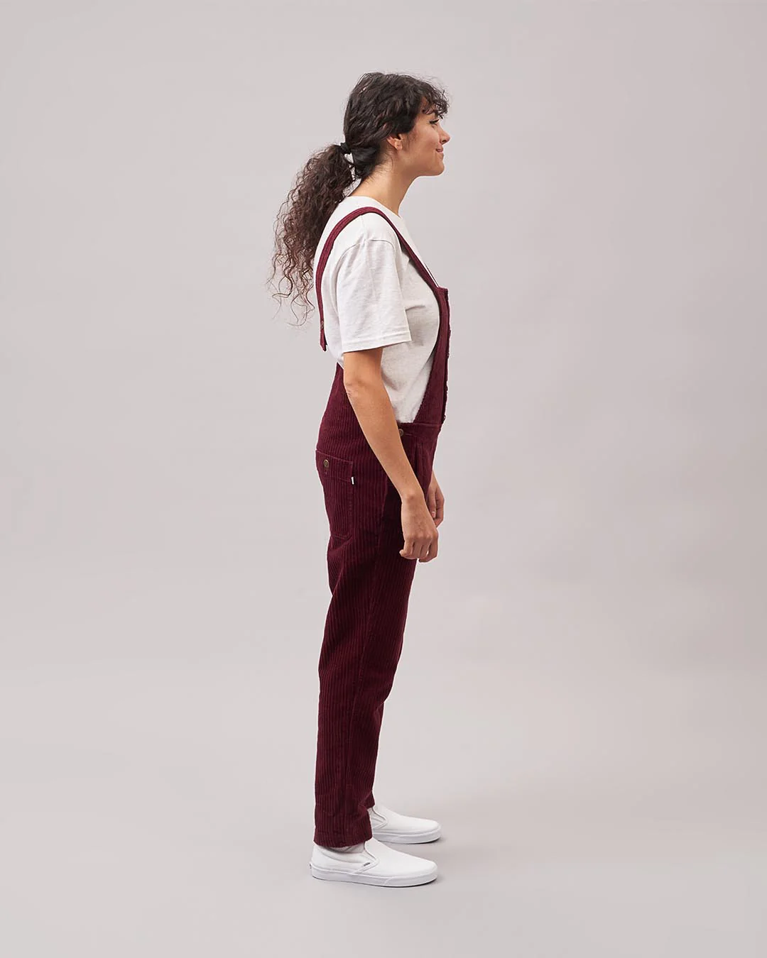 Tiaga Cord Dungarees - Windsor Wine - Image 8